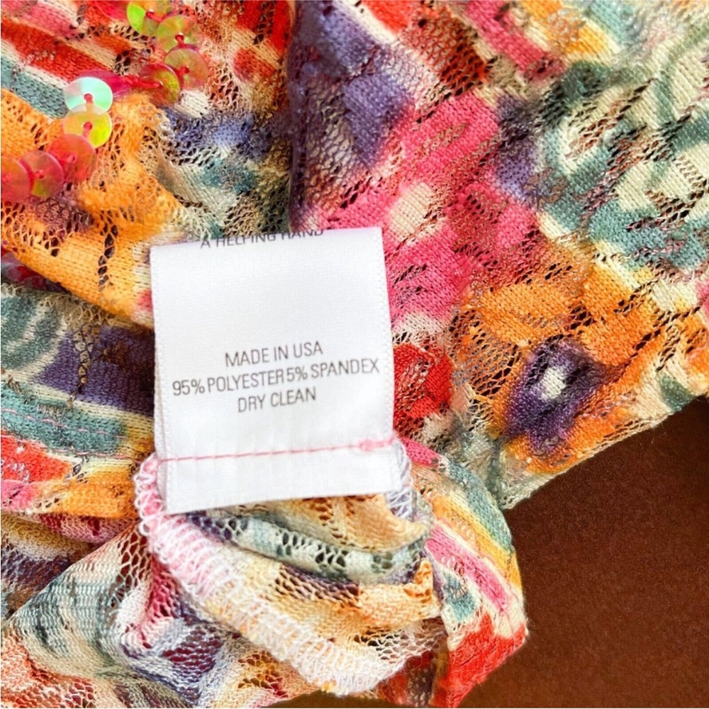 Collina Strada Multicolor Floral Lace Top - Picture 5 of 5